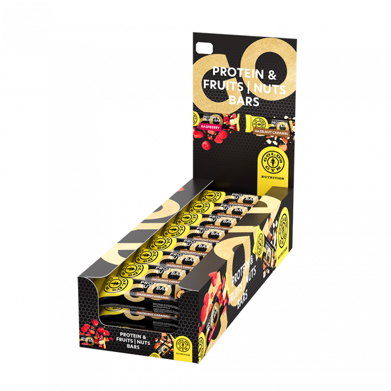 PROTEIN & NUTS BAR 24x45g HAZELNUT-CARAMEL
