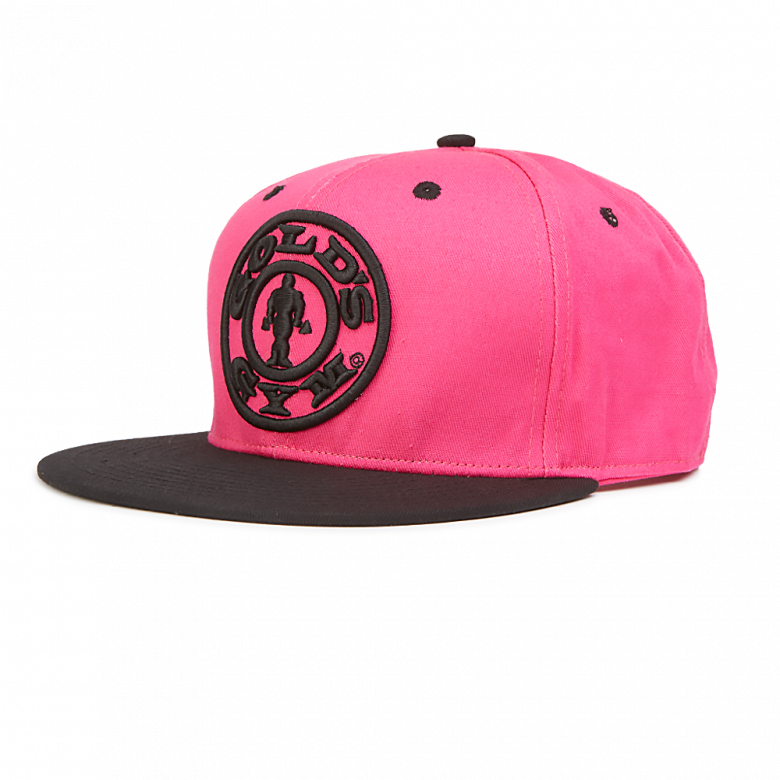 Gold's Gym Hollow Plate Snapback Pink
